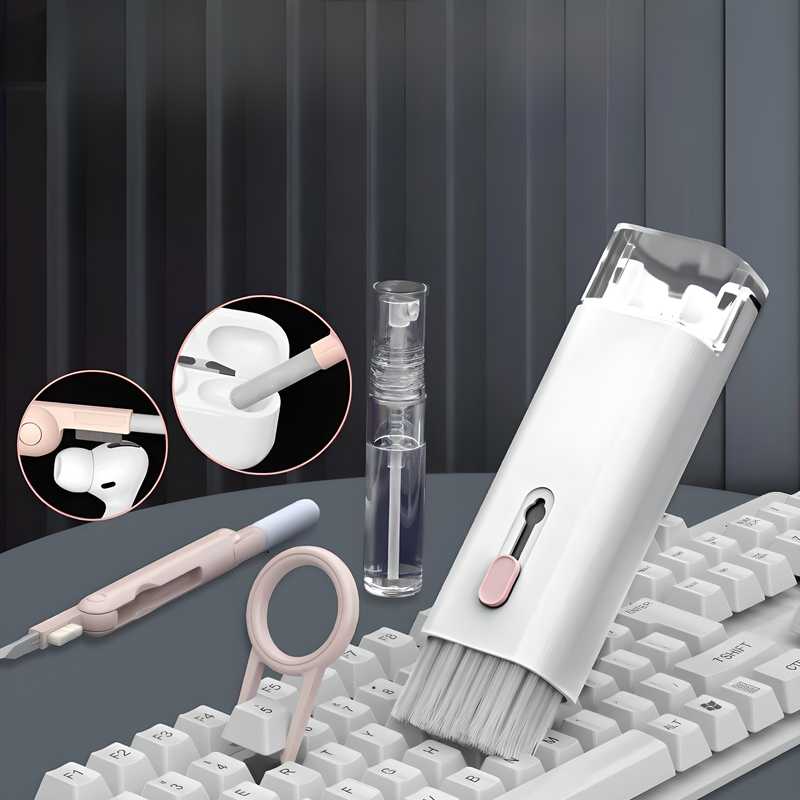 CleanTech: 7-in-1 Electronic Gadget Cleaning Tool & Multipurpose Device Cleaner for Laptops, Macbooks, Smartphones, Keyboards, Gaming PC & AirPods