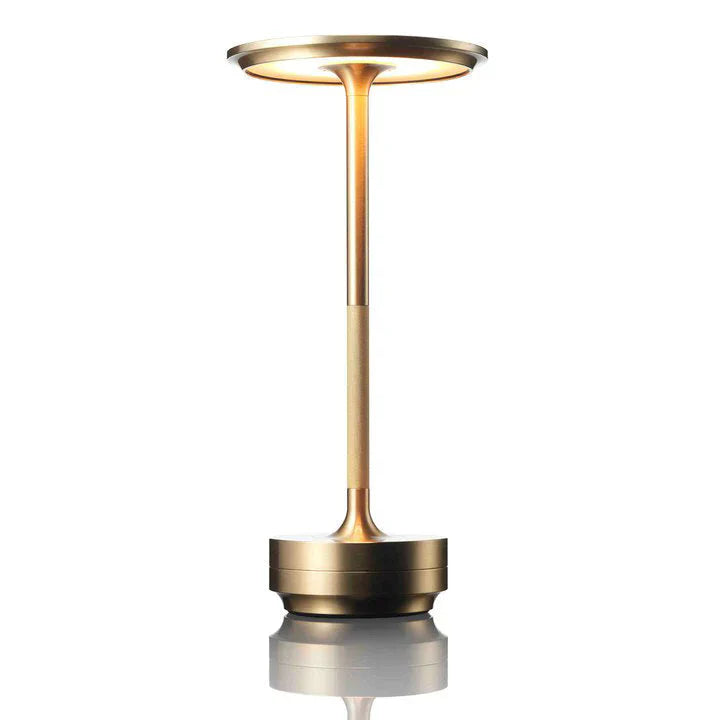 CosmicGlow: Rechargeable Super Premium Cordless LED Table Lamp, Heavy Metal Portable Lamp with Touch Sensor, Stepless Dimming & for Bedroom, Nightstand & Café Ambience