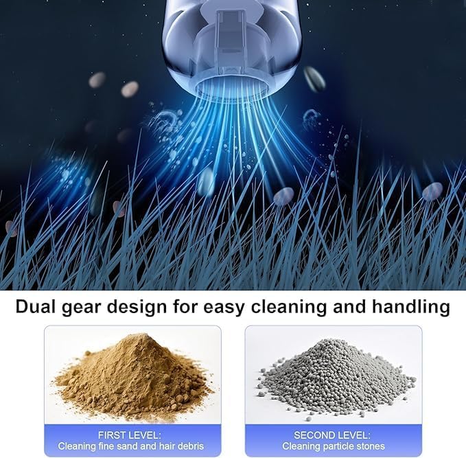 Portable Car Vacuum Cleaner with Blower | USB Rechargeable Wireless Handheld Car Vacuum Cleaner Travelling,Portable,Rechargeable (4in1)