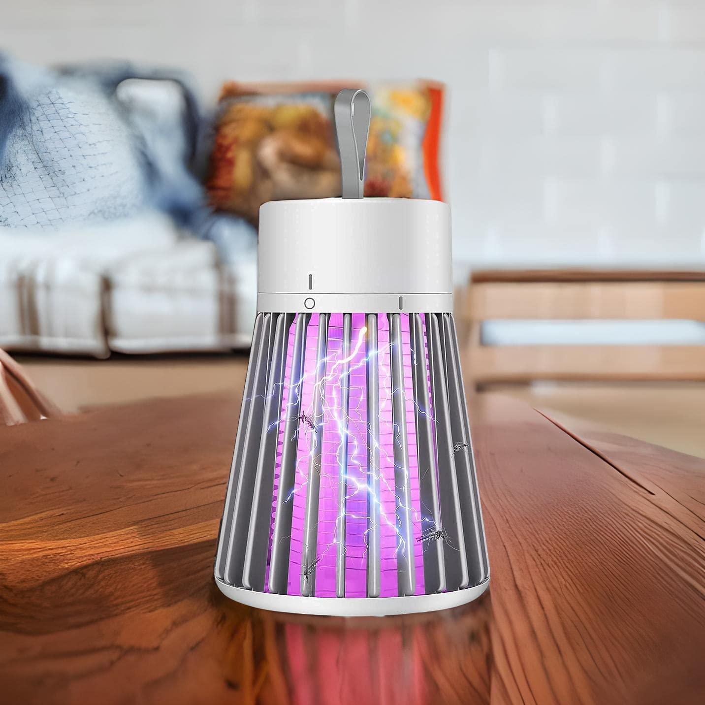BugShield: USB-Powered Mosquito Killer Lamp with UV LED – Safe & Silent Indoor Zapper for Bedrooms, Living Rooms, Patios & Outdoor Protection