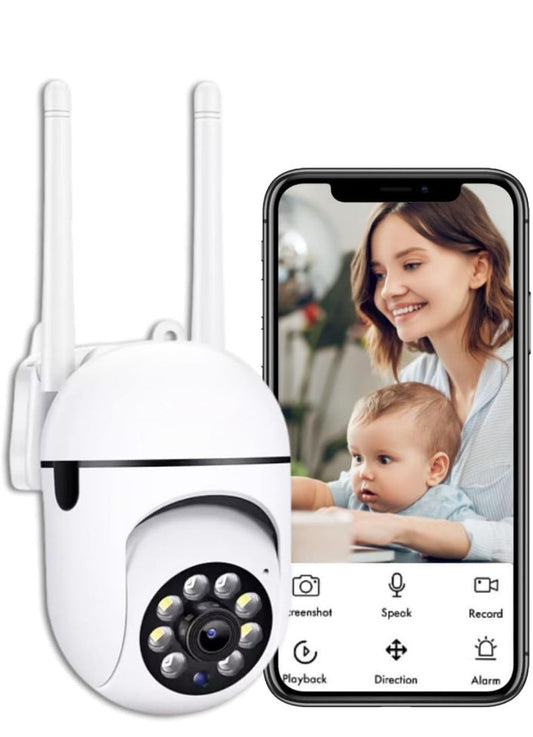 WiFi CCTV Camera with PTZ & Fixed View | AI Motion Detection, Color Night Vision, Two-Way Audio, 360° Coverage, App Remote Access CCTV Security Camera