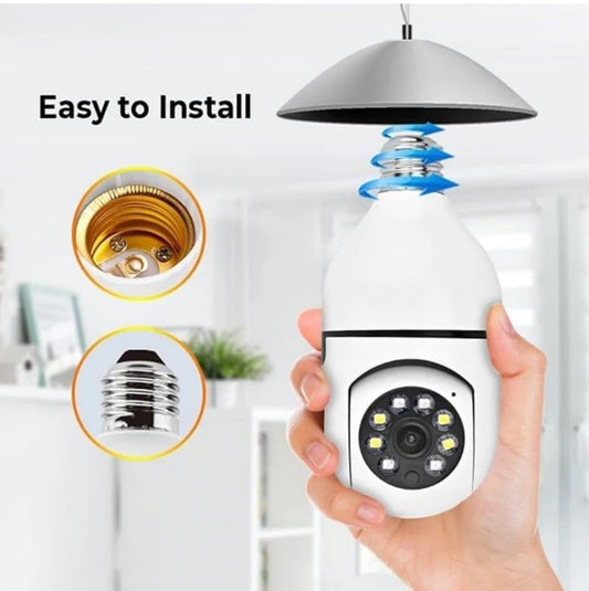 Perfect for Home, Shop, Godown & Office Monitoring HD CCTV WiFi Camera | Motion Sensor LED Light | Pan/Tilt |Two- Way Audio
