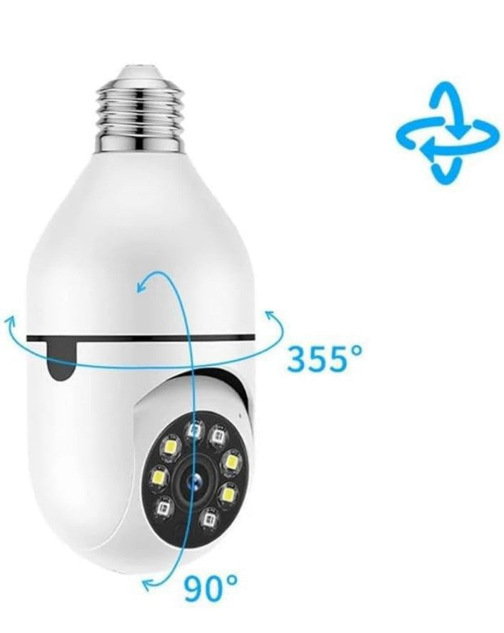 Perfect for Home, Shop, Godown & Office Monitoring HD CCTV WiFi Camera | Motion Sensor LED Light | Pan/Tilt |Two- Way Audio