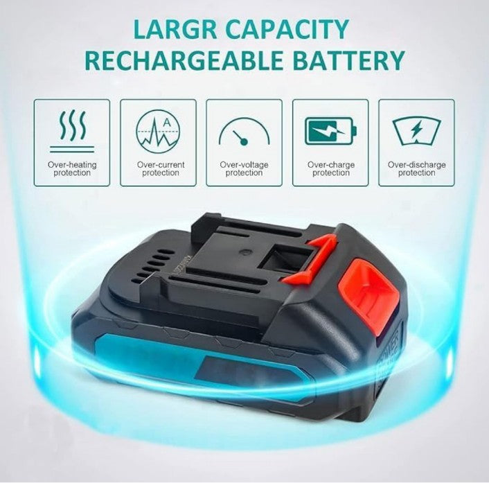 Mini Chainsaw 6 Inch, Cordless Mini Chainsaw Battery Powered with 21V 4000mAh Rechargeable Battery, One-Hand Use Electric Chainsaw, Handheld Chainsaw for Tree Trimming Wood Cutting