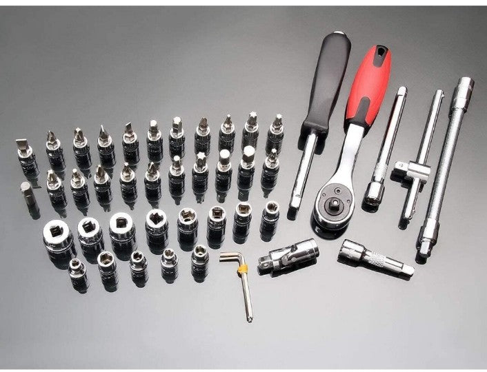 Tool Kit for Home Use | Tools Set, Hand Tools, Bike Tool Kit Set, Socket Wrench Set, Spanner Set All Size Tool Kit Goti Pana Set - Box End (46 in 1),