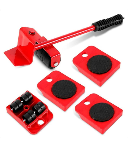 SPOTVIEW Furniture Lifter/Shifter Tool - 4 Pcs 3.9"x3.15" Slides Kit, Move Roller Tools Max Up for 150KG/331LBS, 360 Degree Rotatable Pads, Easily Redesign and Rearrange (Pack of 1)