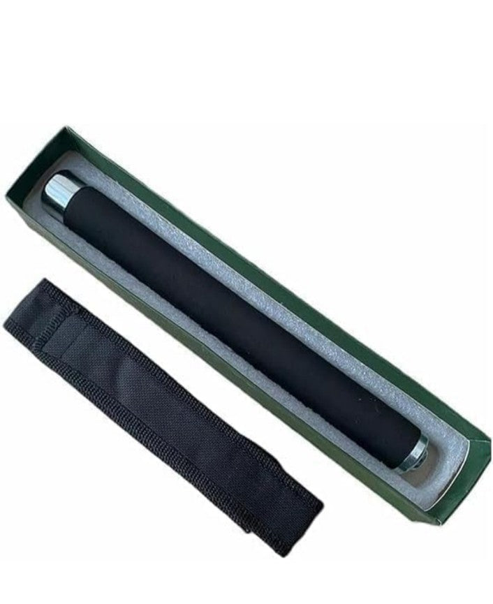 Stainless Steel Self-Defense Foldable Pointer & Safety Hiking Stick, Compact, Extendable Wand with Comfortable Grip & Nylon Bag | Ideal for Car, Office, Use (Pack of 1)