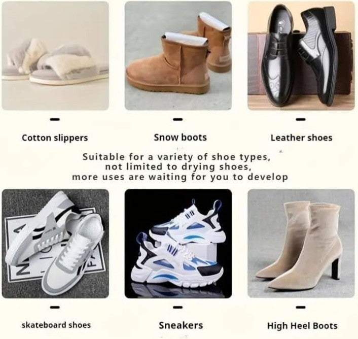 Electric Shoe Dryer Portable Children Boot Warmer Tool Deodorant Device Foot Protector Shoe Space Heater Shoe Heater Shoe Warmer Children Boot Warmer Sandal Dryer (Pack of 1)(White)
